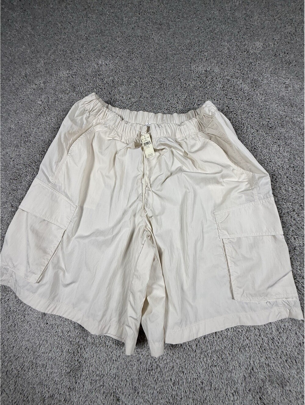 NWT Aerie Offline Athletic Shorts Size XL Ivory 10” Inseam Women’s $54